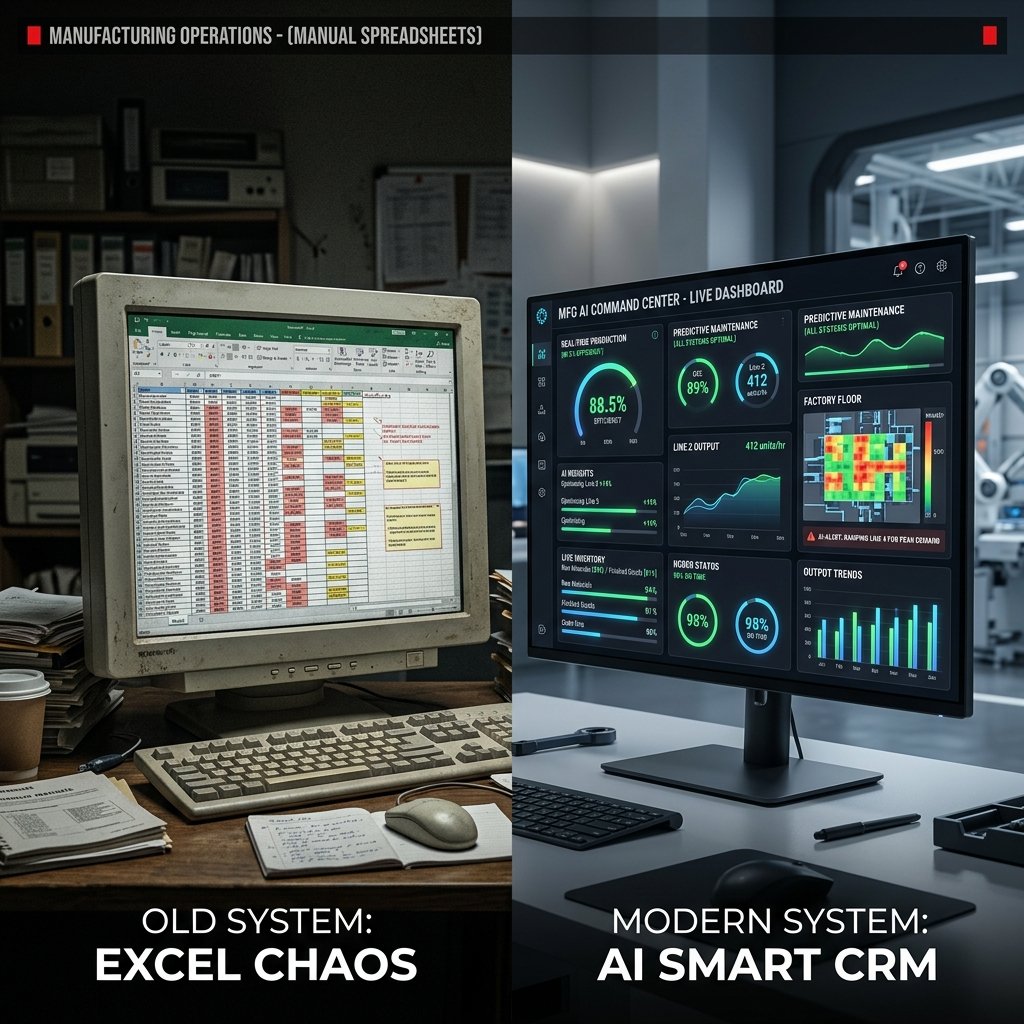 AI CRM vs Excel — Why Pune Manufacturers Are Switching
