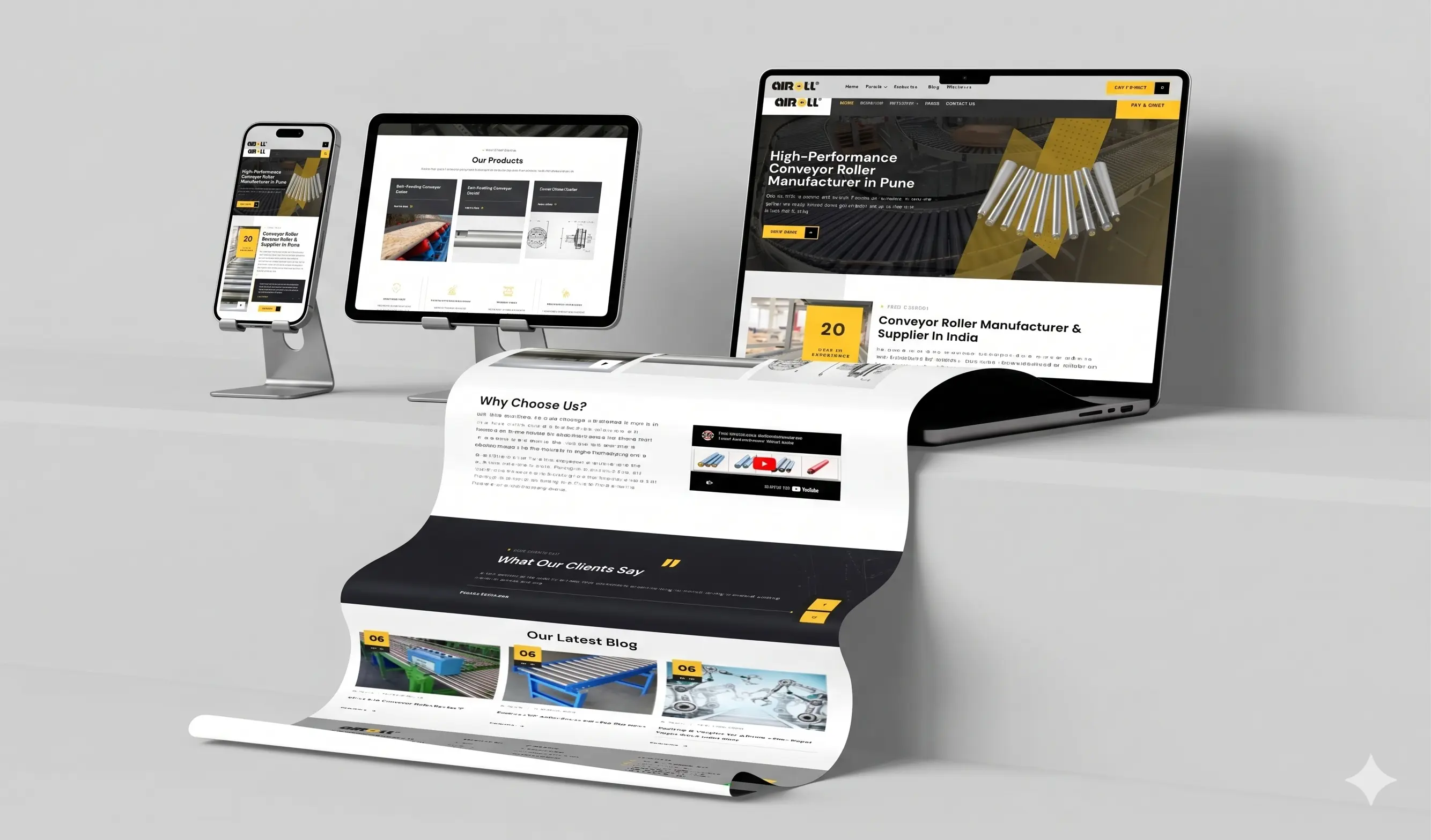 Airoll website preview