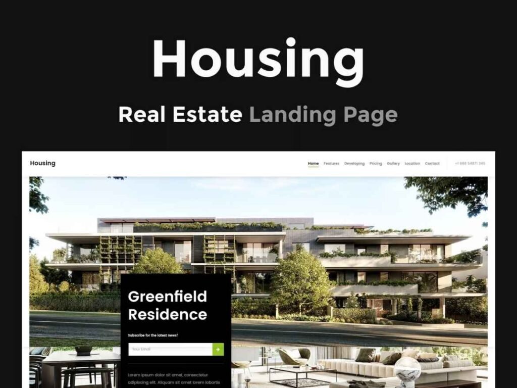 Housing - Real Estate Landing Page