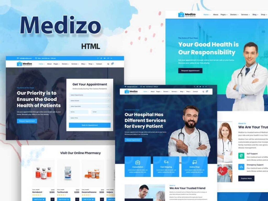 Medizo - Healthcare Clinic & Doctor